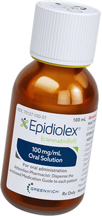 Epidiolex cannabidiol oral solution — the FDA-approved pharmaceutical